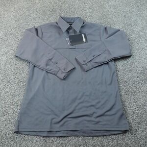 NEW Blauer Polo Shirt Mens L Gray BDU Armorskin Base Uniform Long Sleeve Work